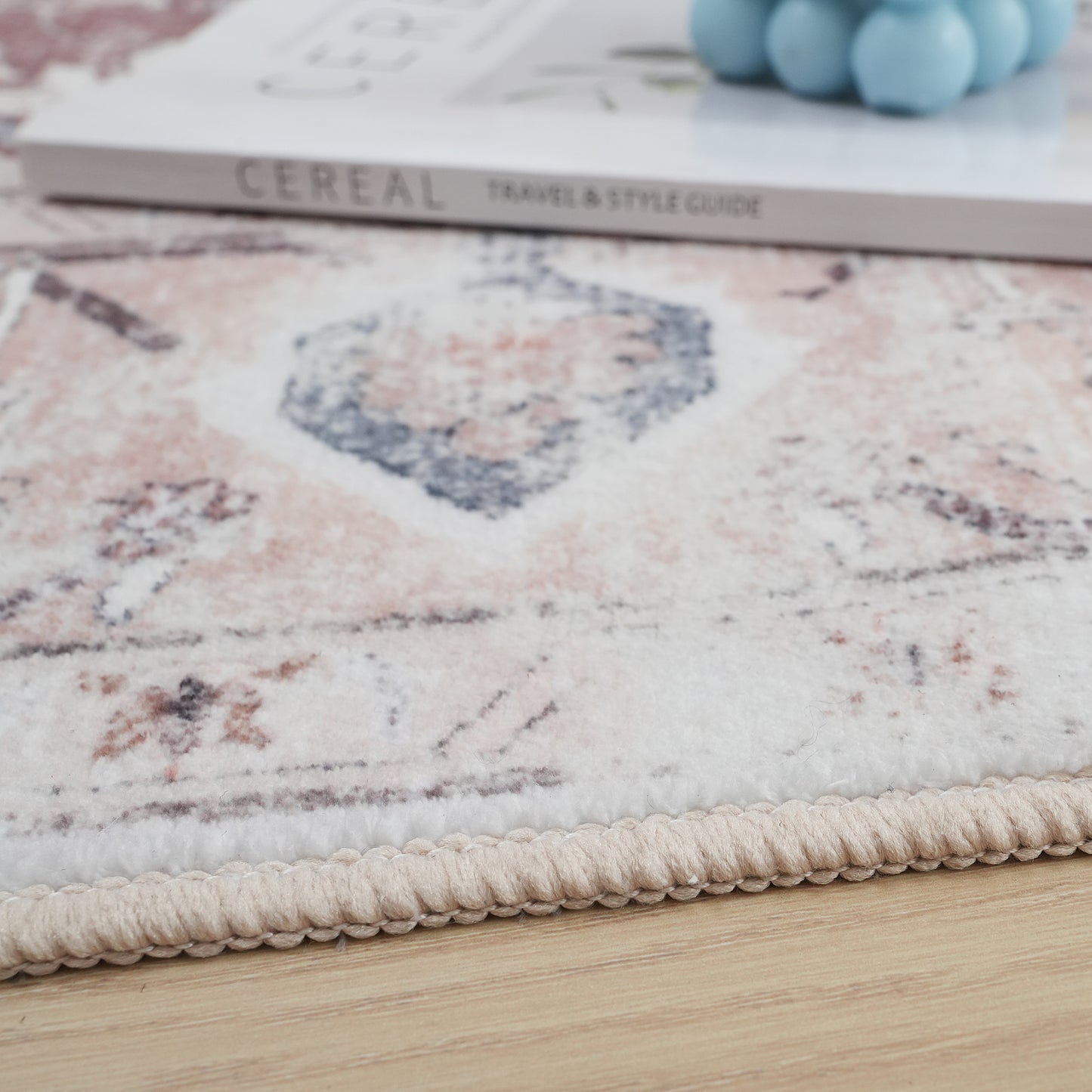 Cream Brown Rustic Oriental Modern Rug