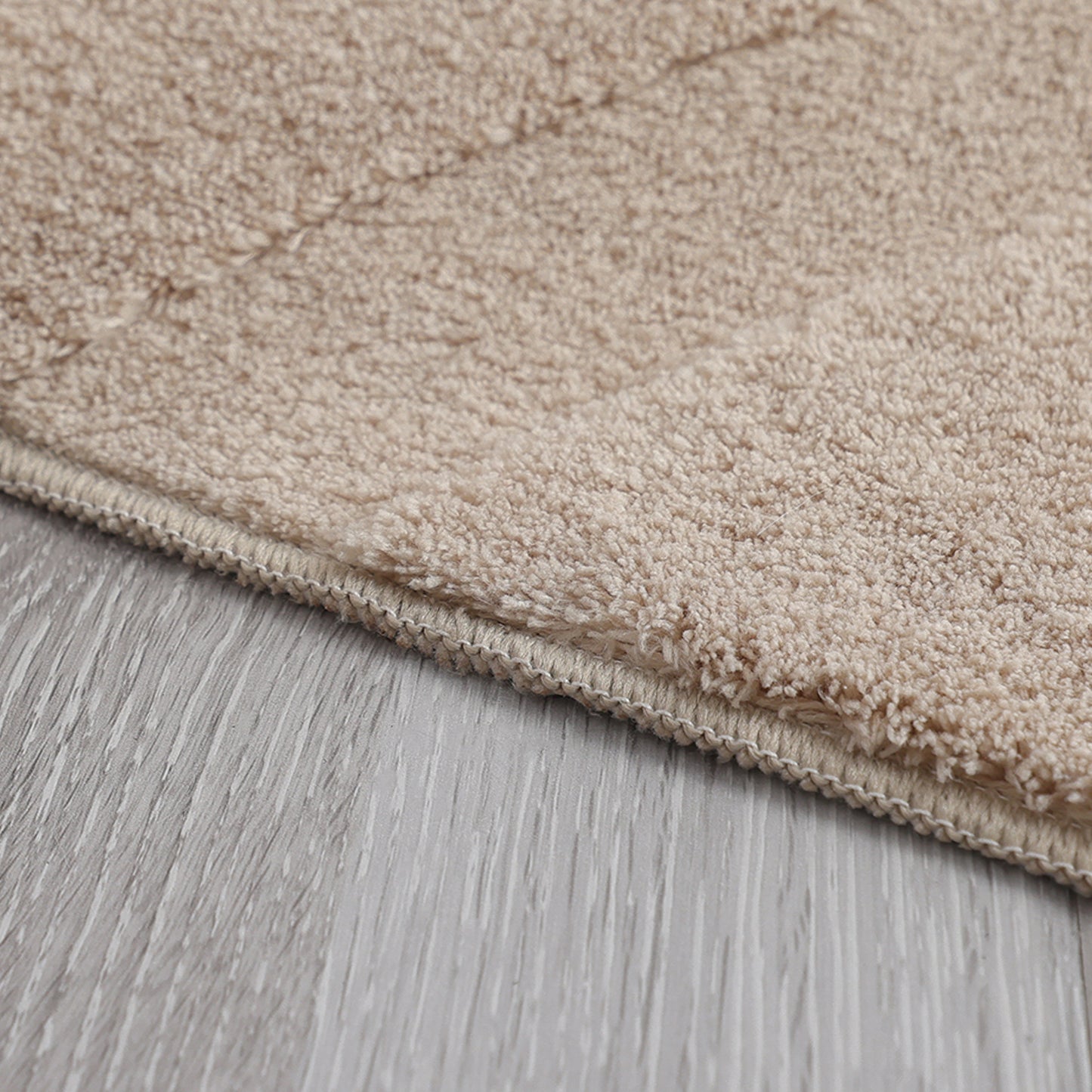 Beige Modern Wavy Abstract Shag Rug
