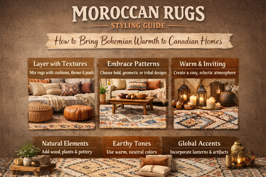 Moroccan Rugs Styling Guide: How to Bring Bohemian Warmth to Canadian Homes
