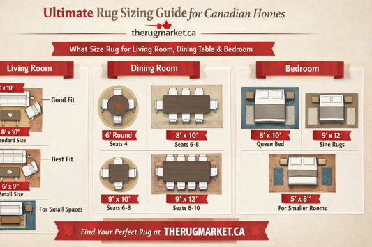 Ultimate Rug Sizing Guide for Canadian Homes: What Size Rug for Living Room, Dining Table & Bedroom