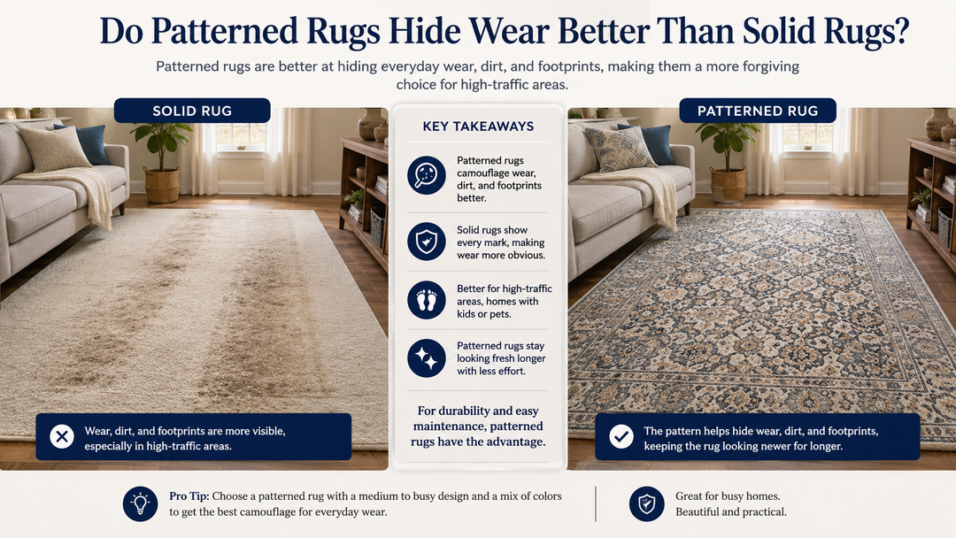 Do Patterned Rugs Hide Wear Better Than Solid Rugs?