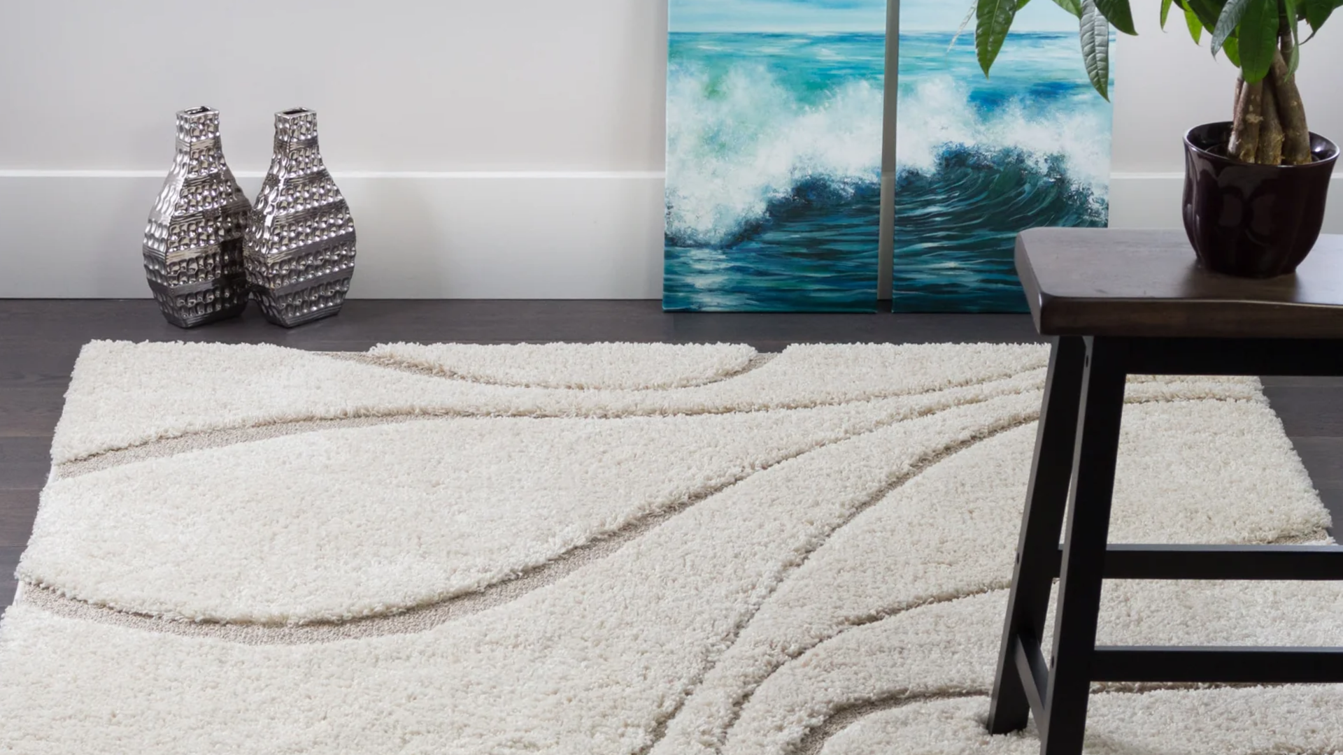 cream-colored area rugs