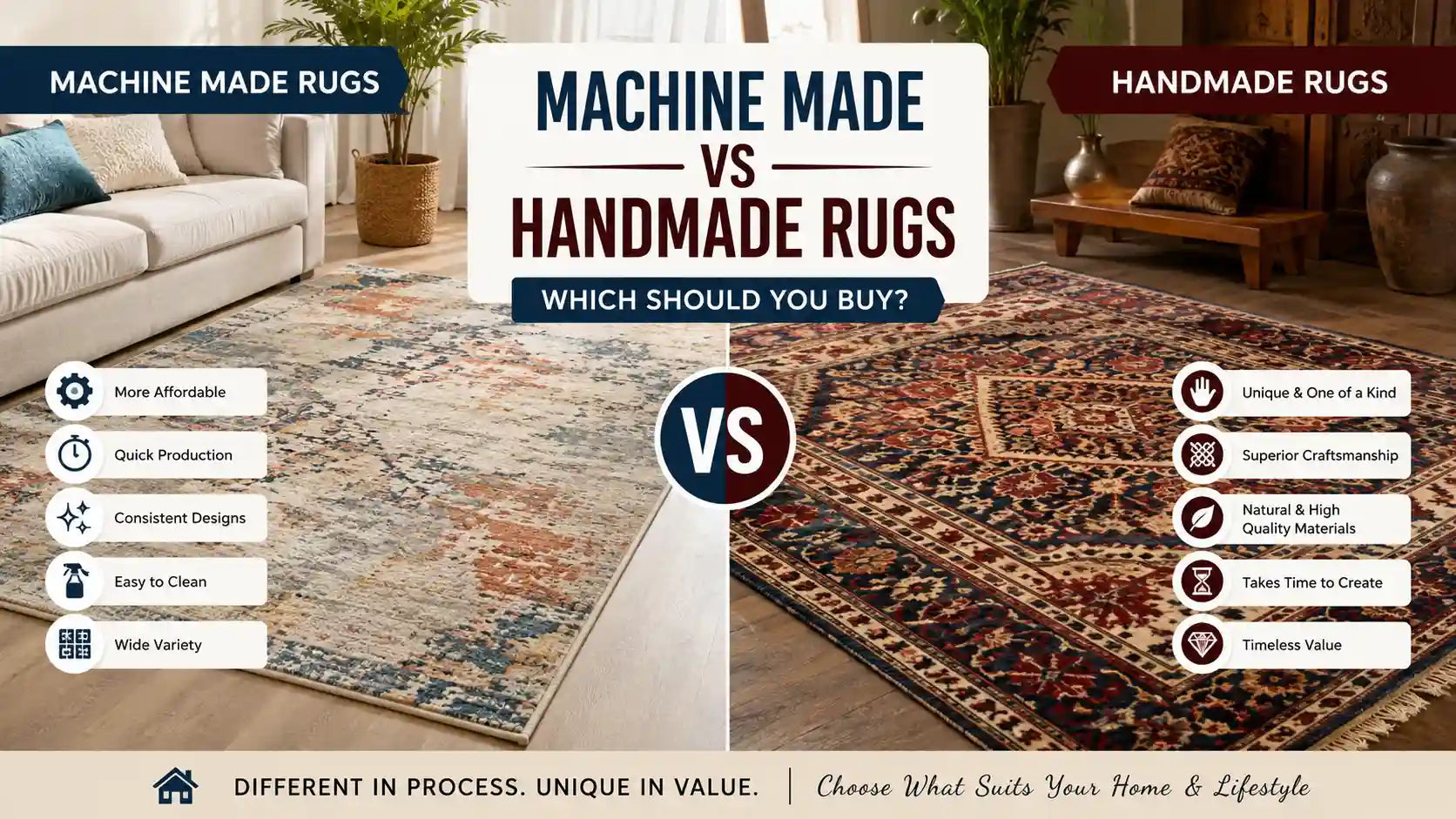 Machine Made vs Handmade Rugs: Which Should You Buy?