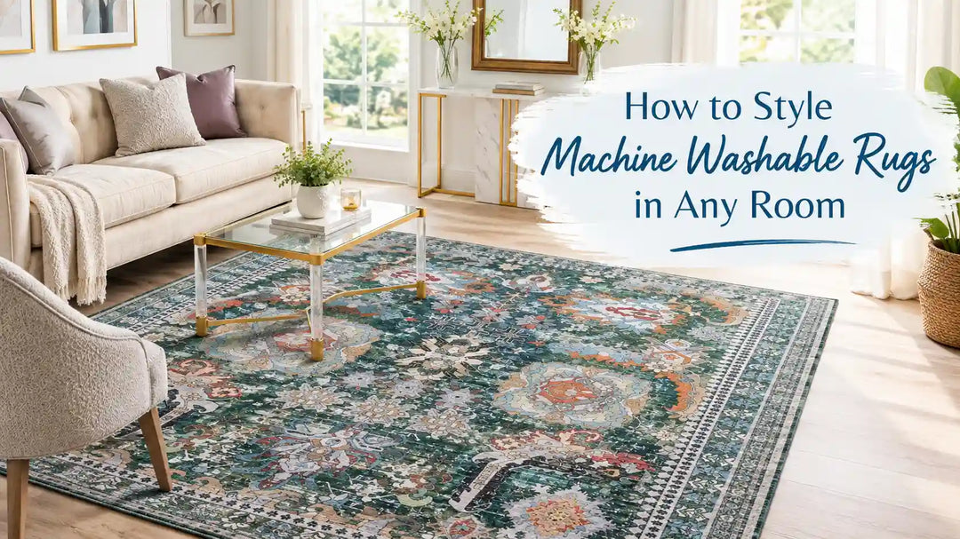 How to Style Machine Washable Rugs in Any Room
