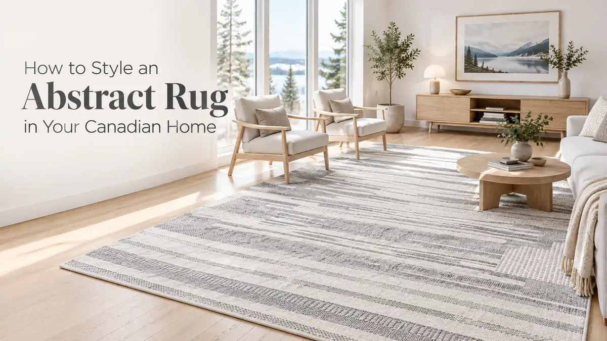 How to Style an Abstract Rug in Your Canadian Home