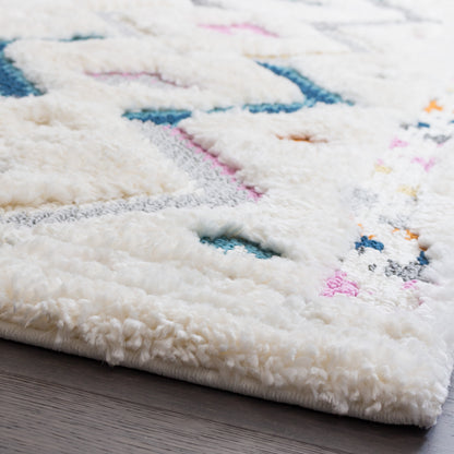 Super Soft Chevron Multicolour Shaggy Rug