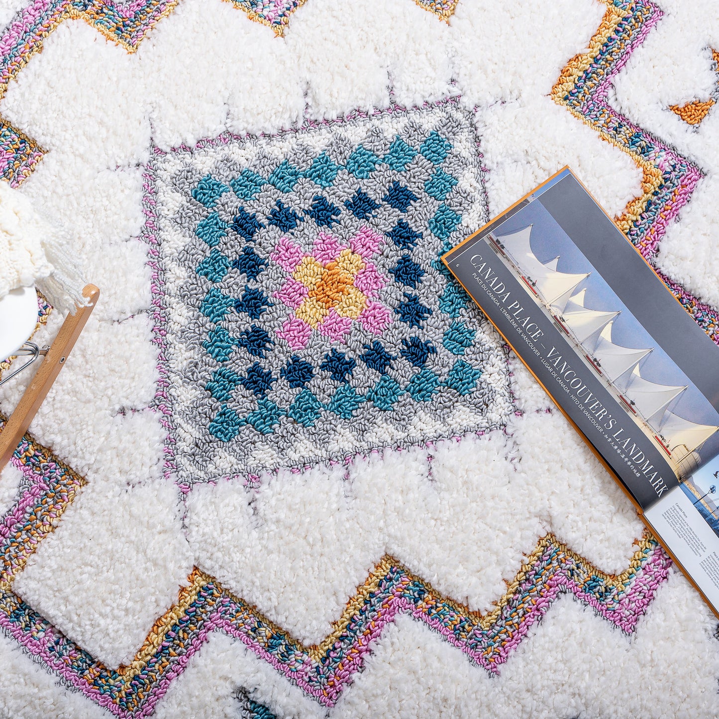 Super Soft Royal Multicolour Shaggy Rug