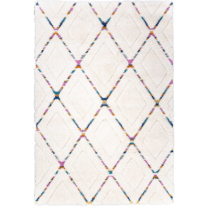 Super Soft Lattice Diamond Rug