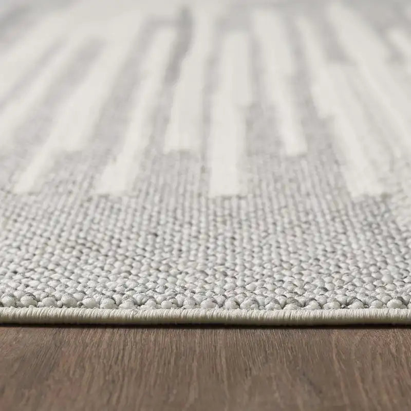 Venetian Checkered Grey Area Rug