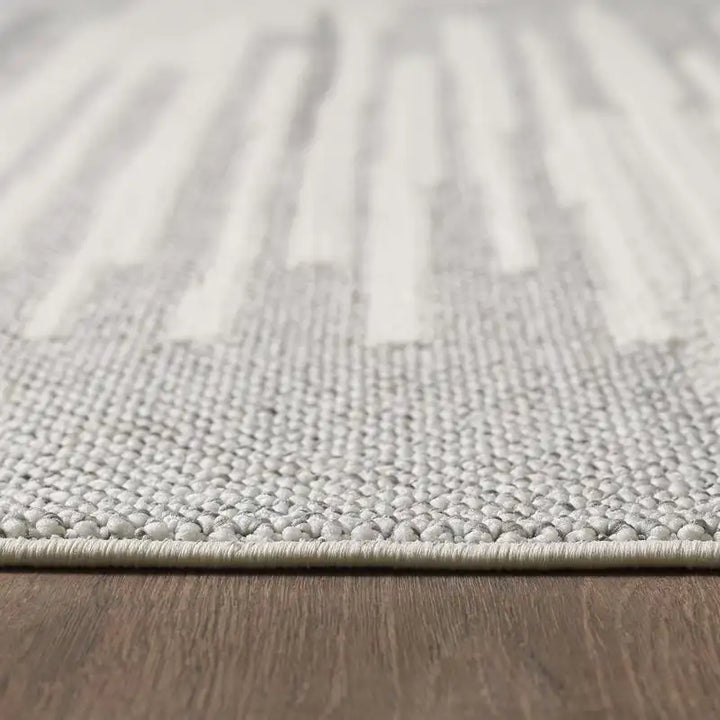 Venetian Checkered Grey Area Rug