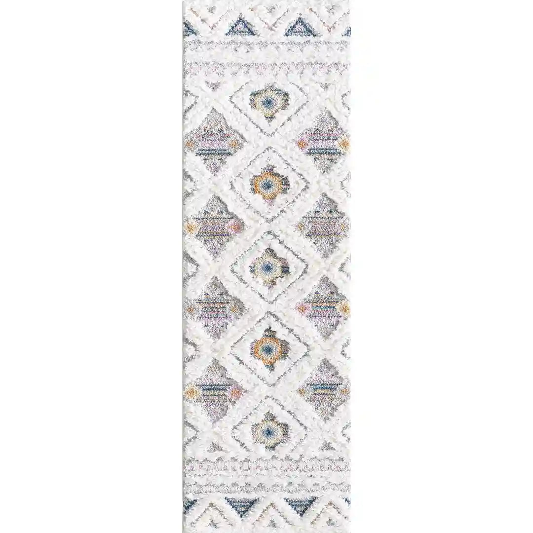 Multicolor Modern Boho Shag Rug