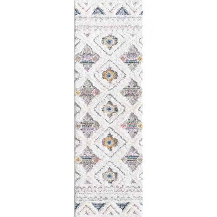 Multicolor Modern Boho Shag Rug