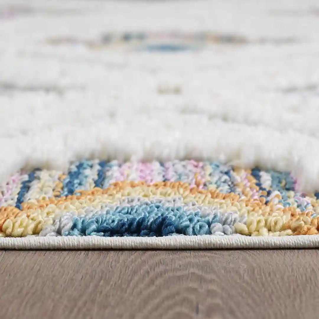 Multicolor Modern Boho Shag Rug