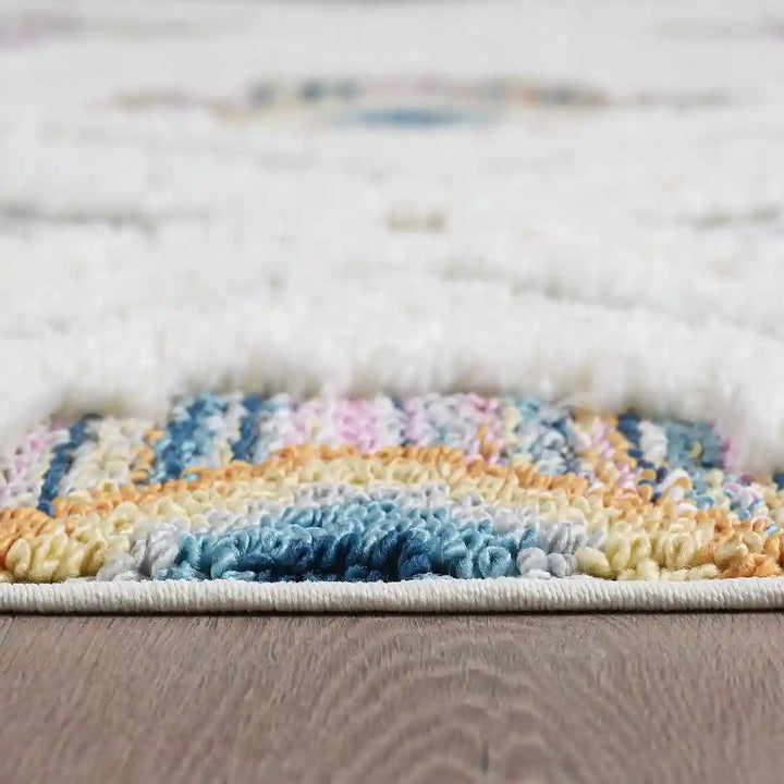 Multicolor Modern Boho Shag Rug