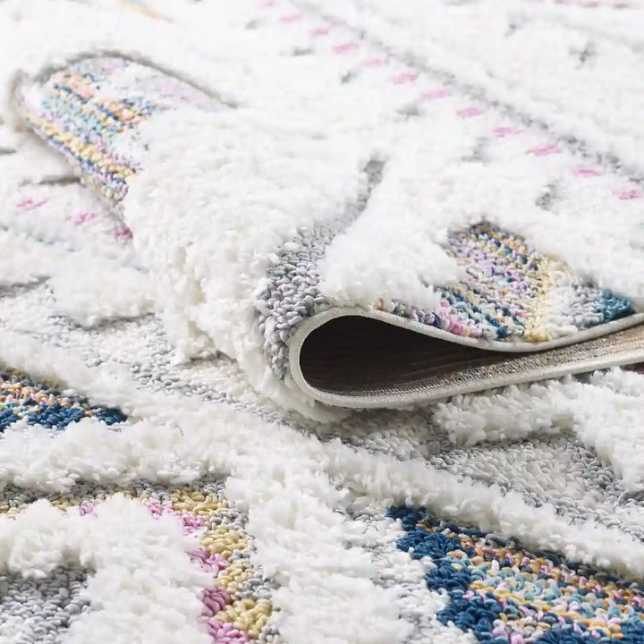 Multicolor Modern Boho Shag Rug