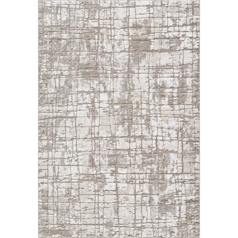 Beige Cream Modern Rustic Abstract Rug
