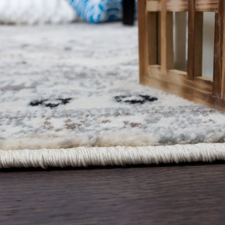 Beige Grey Bohemian Contemporary Rug