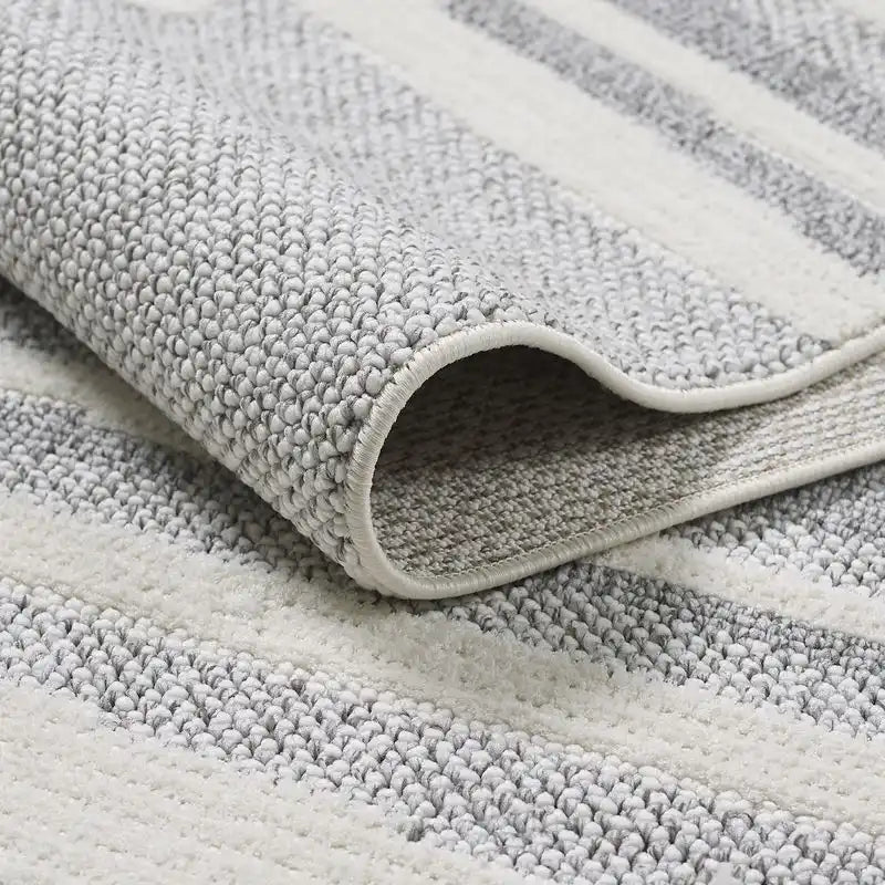 Venetian Checkered Grey Area Rug