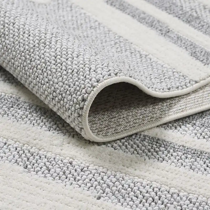 Venetian Checkered Grey Area Rug